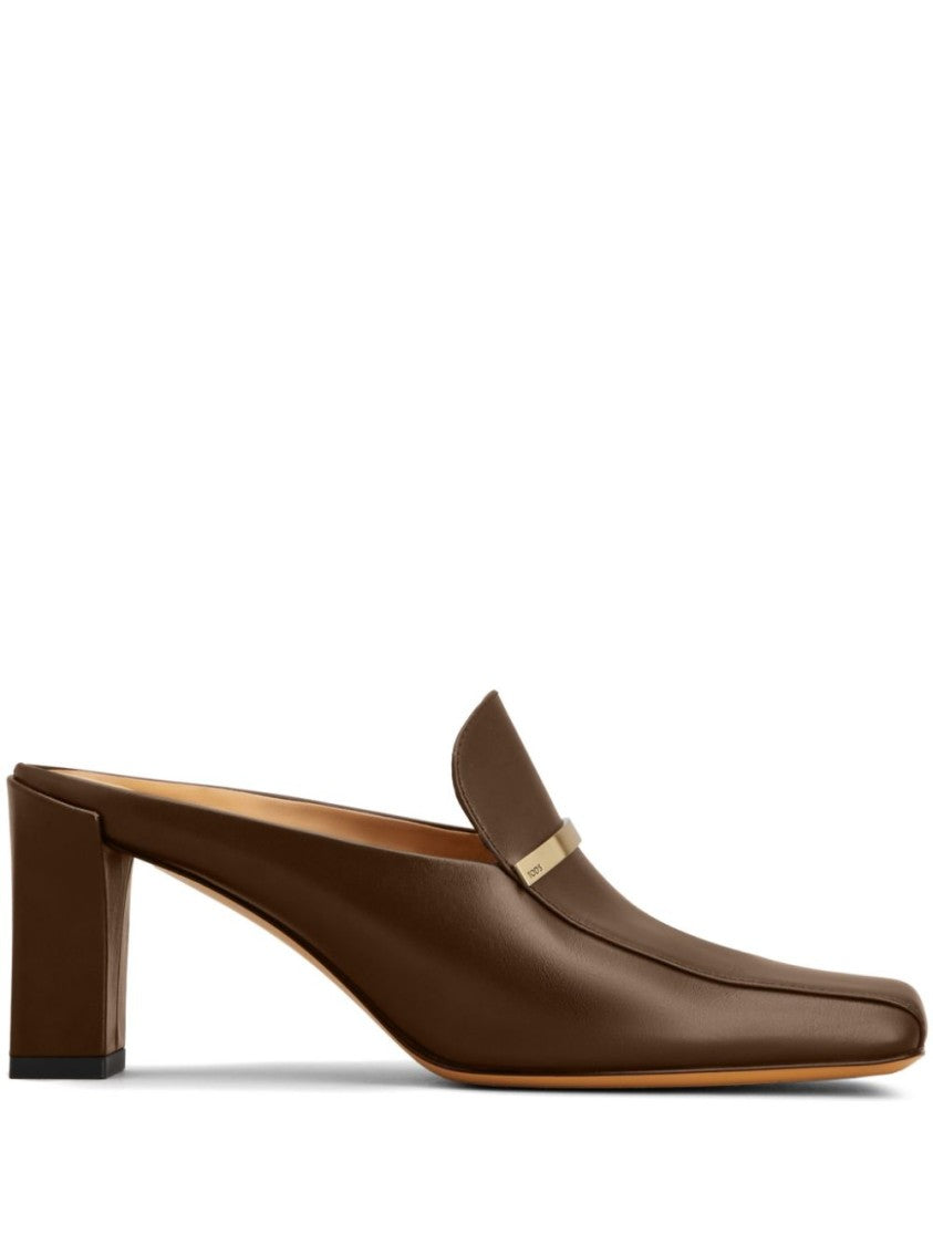 Tod's Brown Calf Leather Sandals