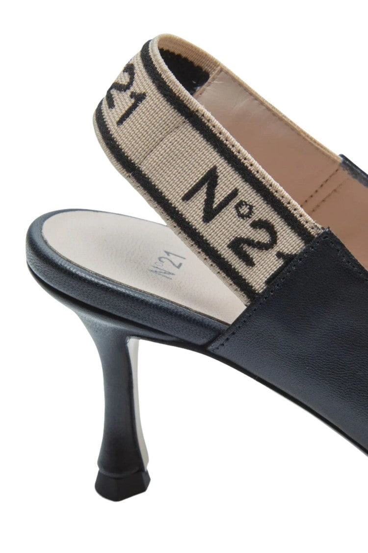 N°21 Leather Slingback Pumps