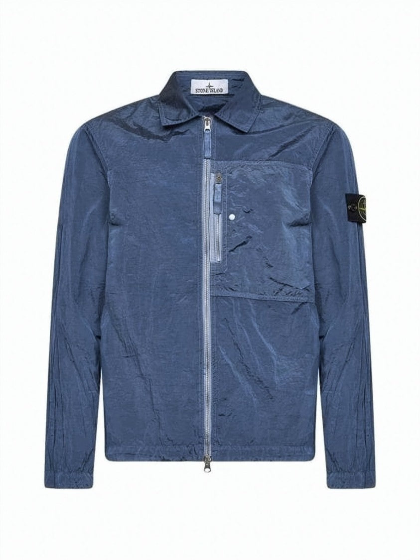 Stone Island Lightweight Long-Sleeve Shirt With Zippered Details