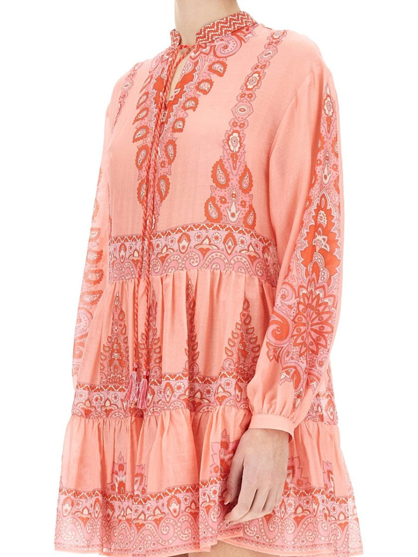 Etro Relaxed Fit Tiered Mini Dress