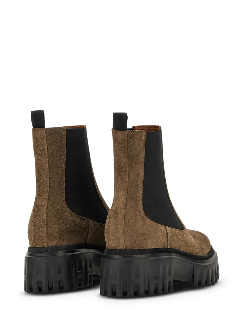 Hogan Chunky Sole Calfskin Chelsea Boots