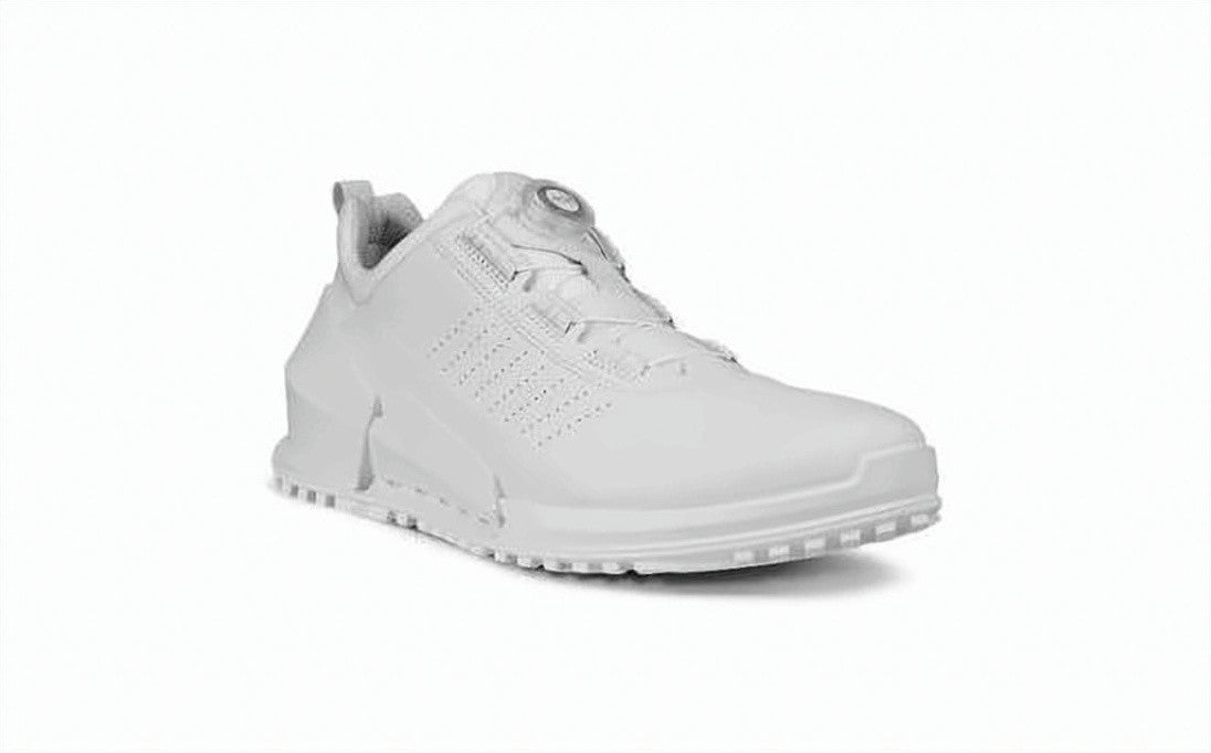 Ecco Smooth Cowhide Leather Sneakers With Textured Outsole