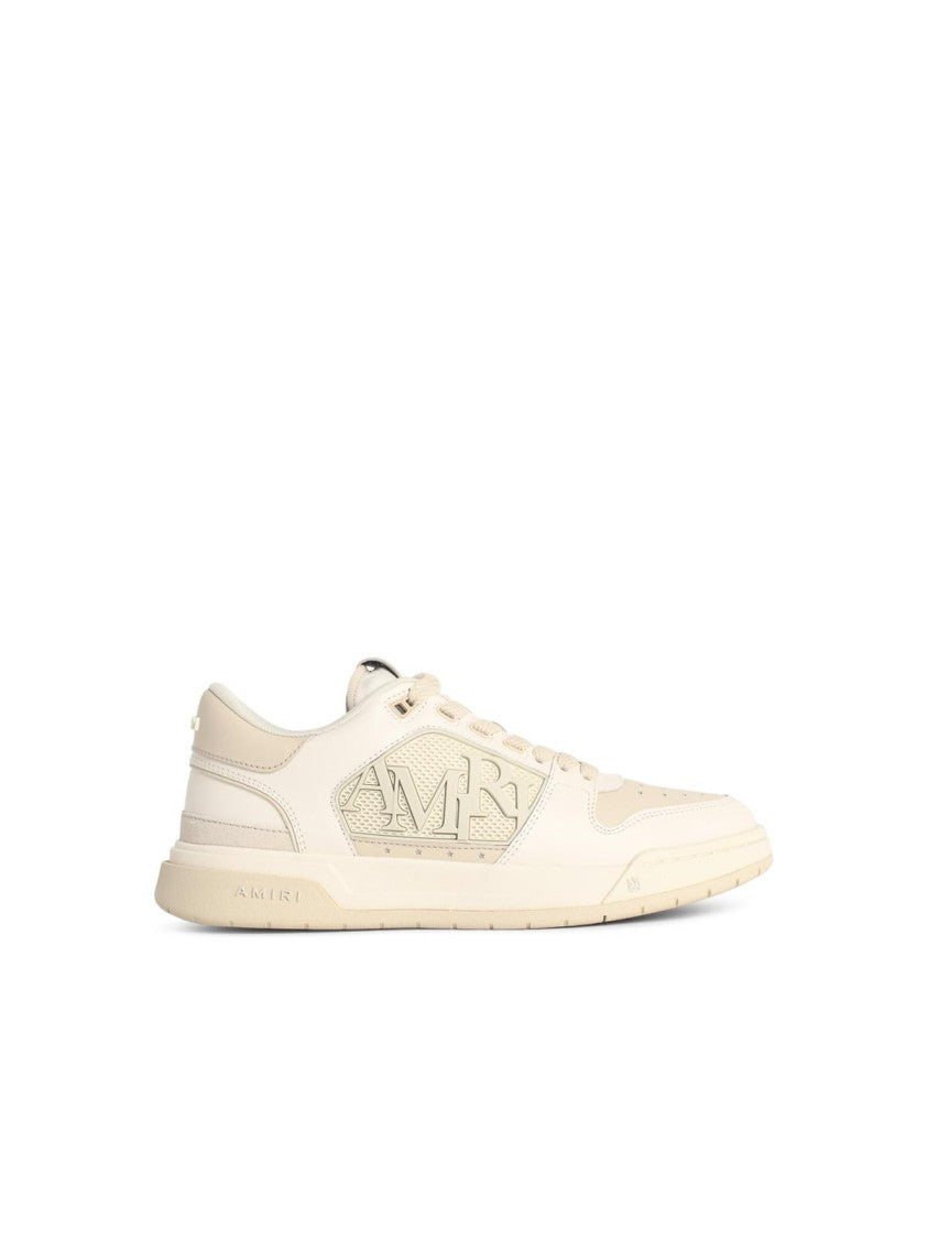 Amiri 'Classic Low' Sneakers In Alabaster White Leather Blend