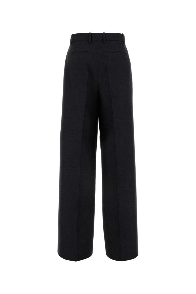 Gucci Slate Wool Wide-Leg Pant