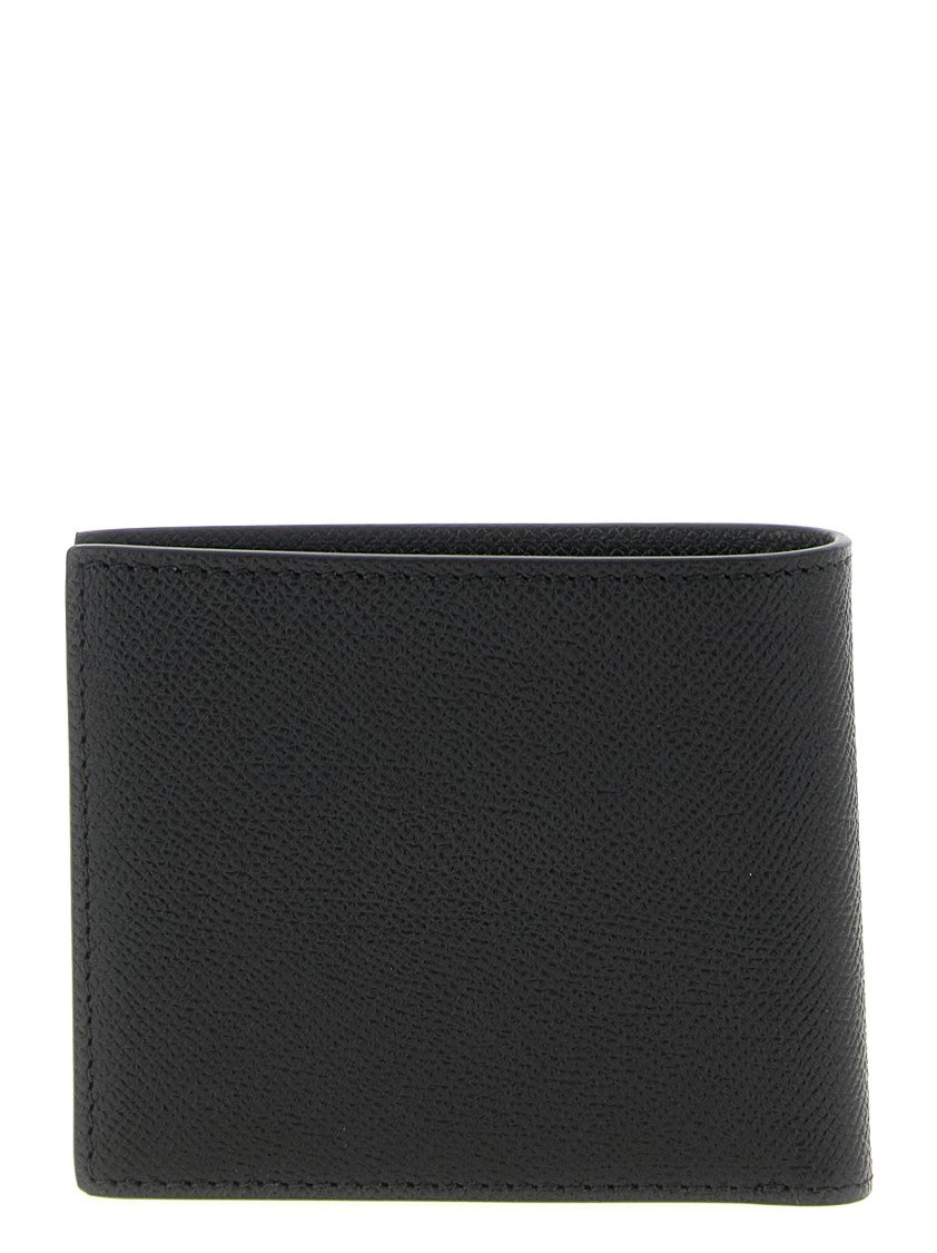 Tom Ford Bifold Wallet In Small-Grain Leather With Gold Logo