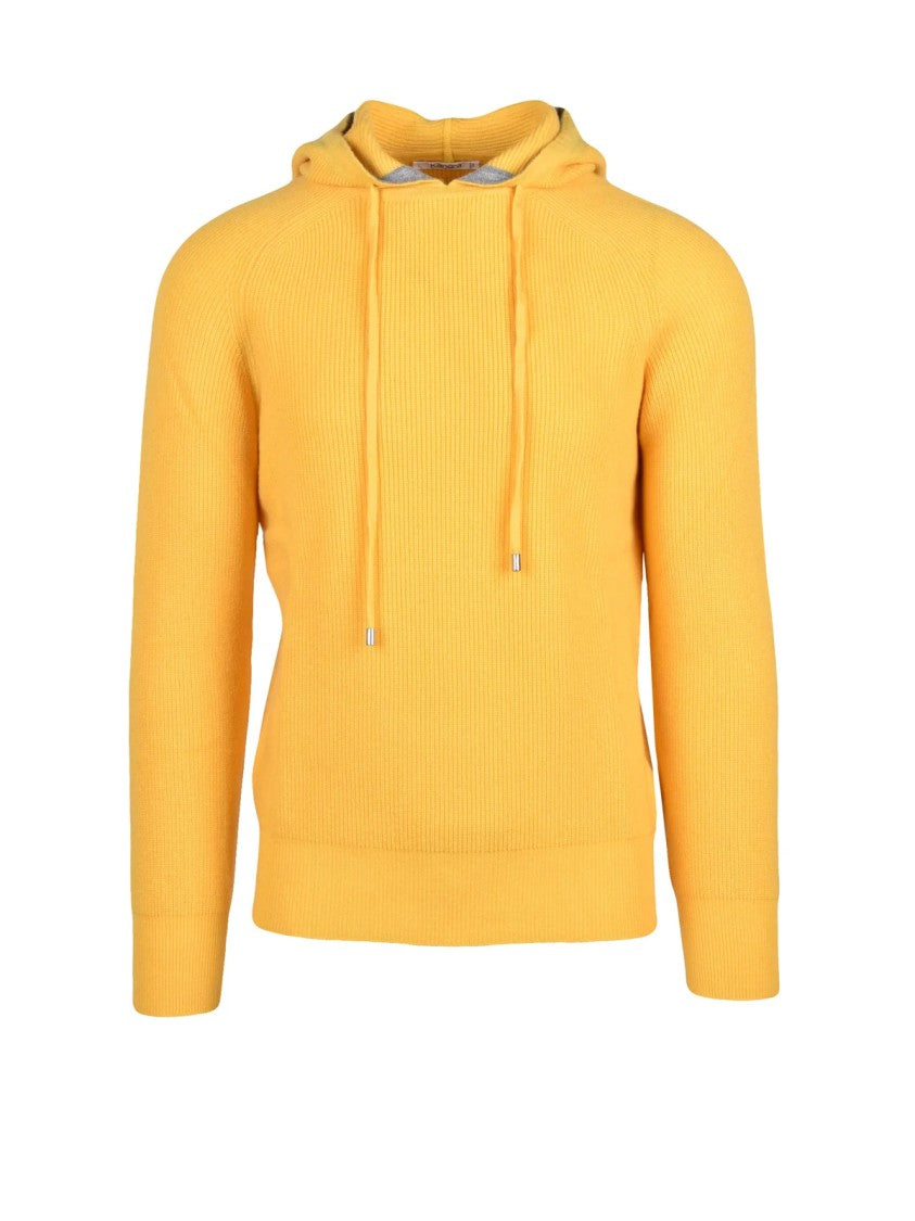 Kangra Wool And Cashmere Blend Sweatshirt With Ribbed Texture