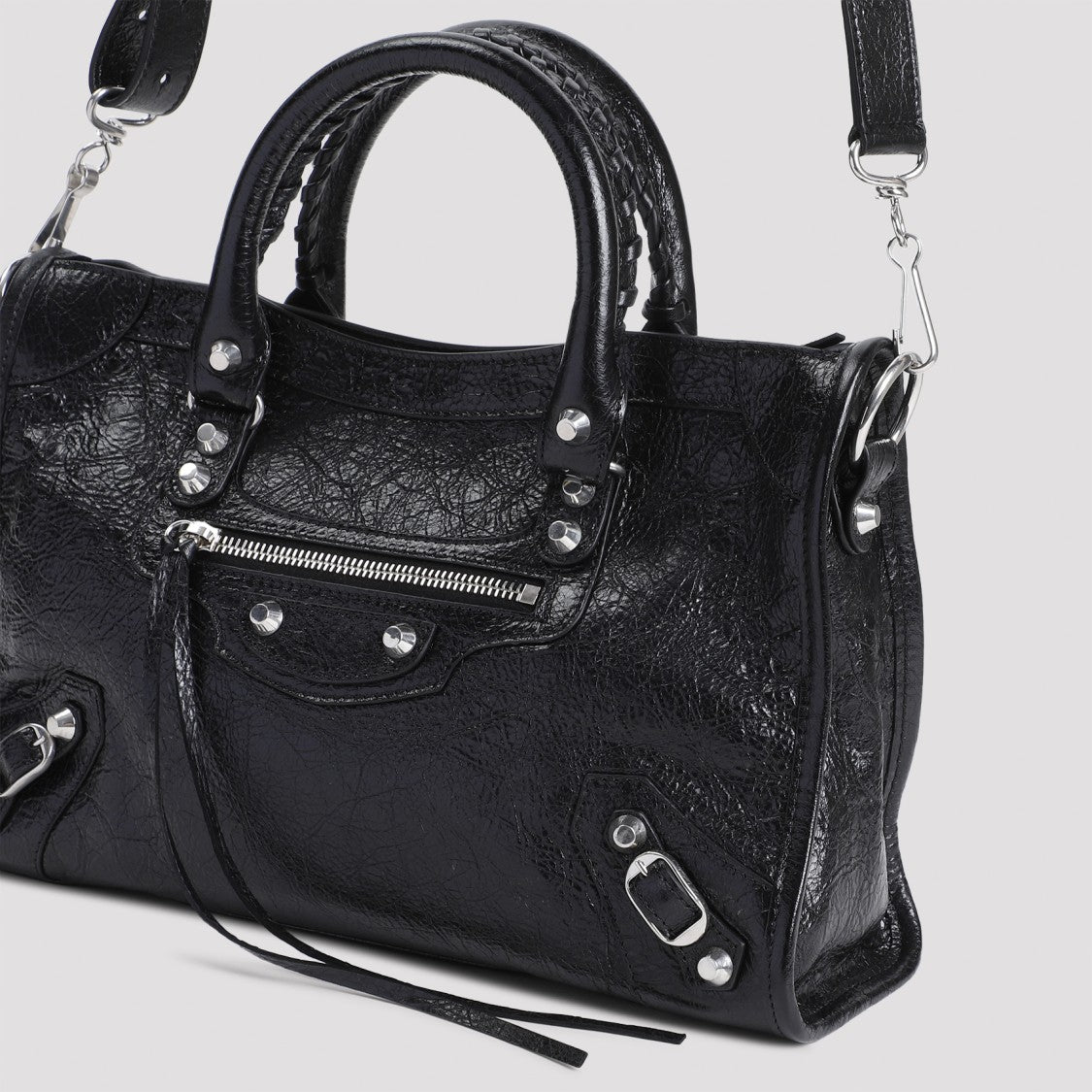 Balenciaga Black Calf Leather Le City Bag