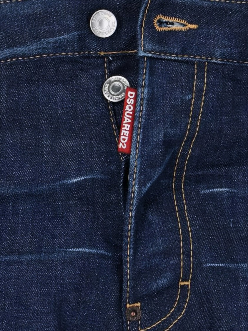 Dsquared2 Classic Five-Pocket Denim Pants With Subtle Whiskering