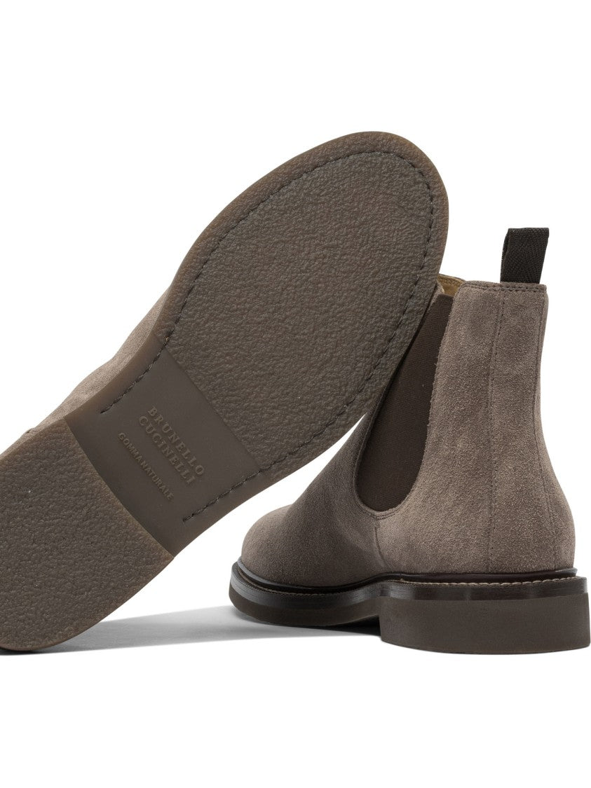Brunello Cucinelli Suede Ankle Boots