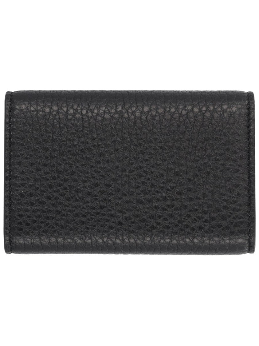 Givenchy Black Textured Calf Leather Wallet