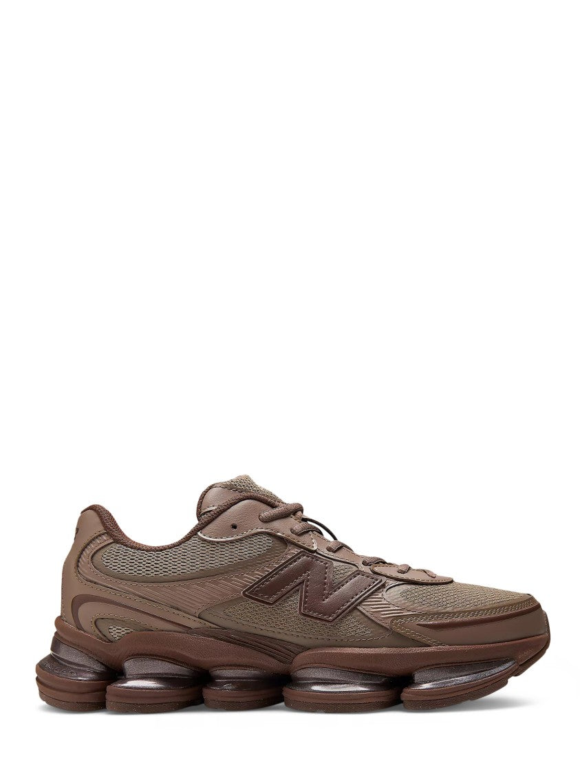 New Balance Brown Layered Synthetic Dynamic Sole Sneakers