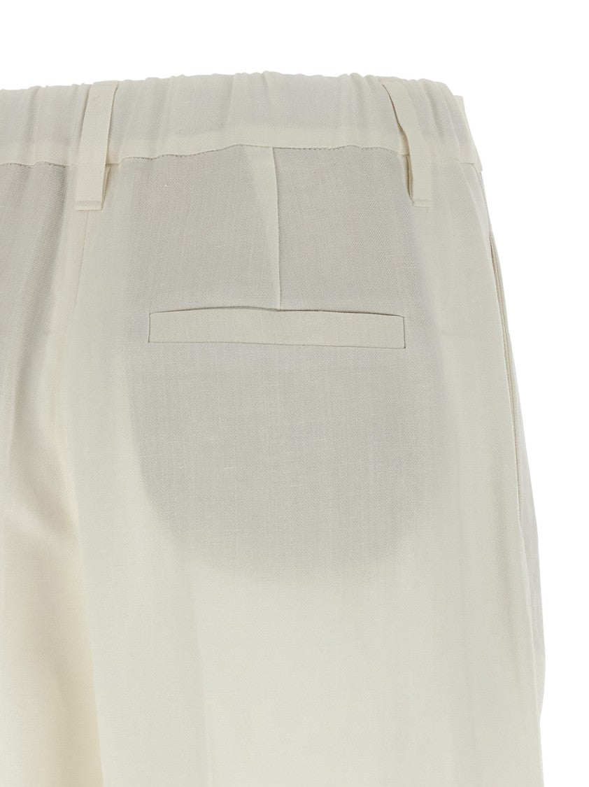 Brunello Cucinelli Viscose And Linen Bermuda Shorts
