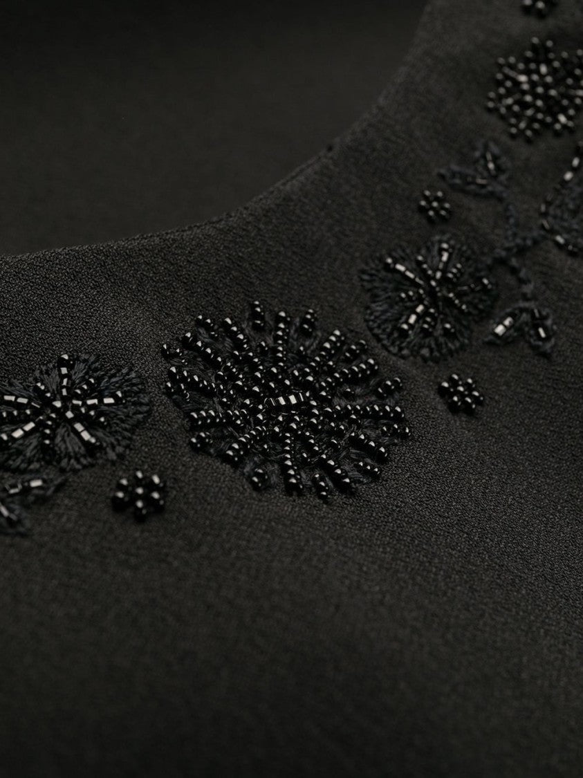 Dsquared2 Fitted Midi Dress With Intricate Bead Embellishments