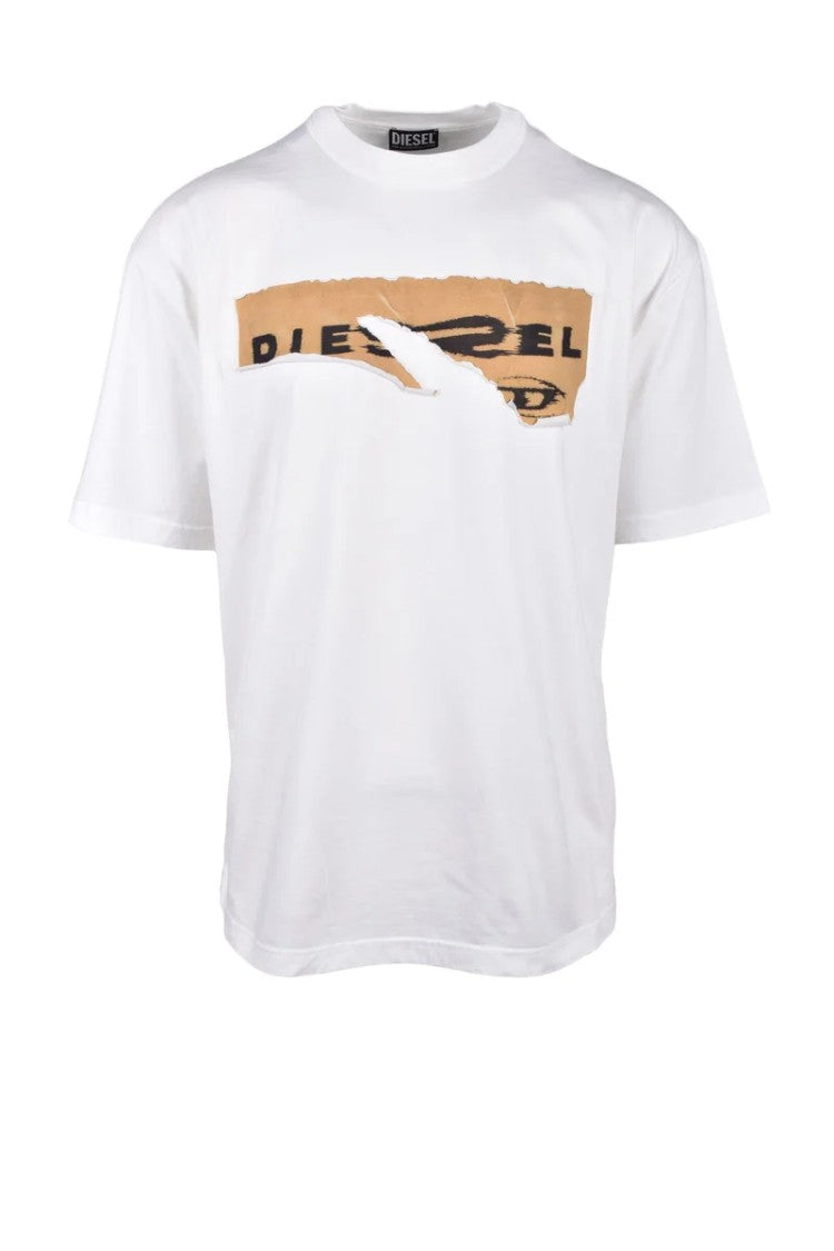 Diesel White Cotton T-Shirt