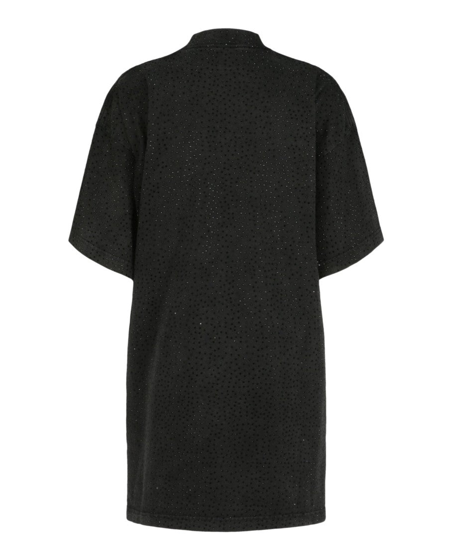 Balenciaga "Paris" Strass Vintage Oversized T-Shirt