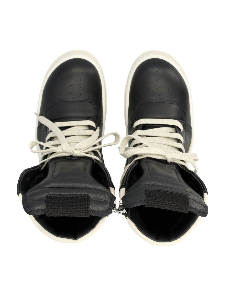 Rick Owens Temple Geobasket Leather Woman's Sneakers
