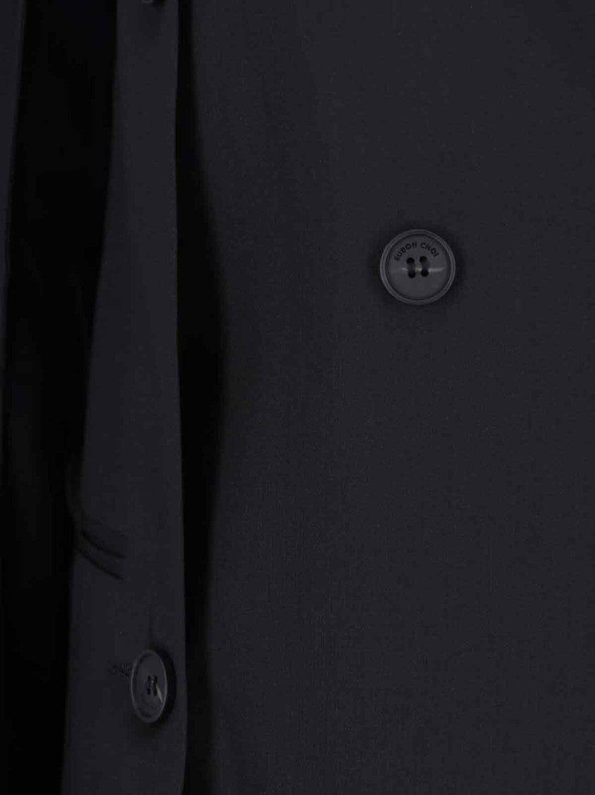 Eudon Choi Tailored Black Jacket With Minimalist Design And Classic Collar