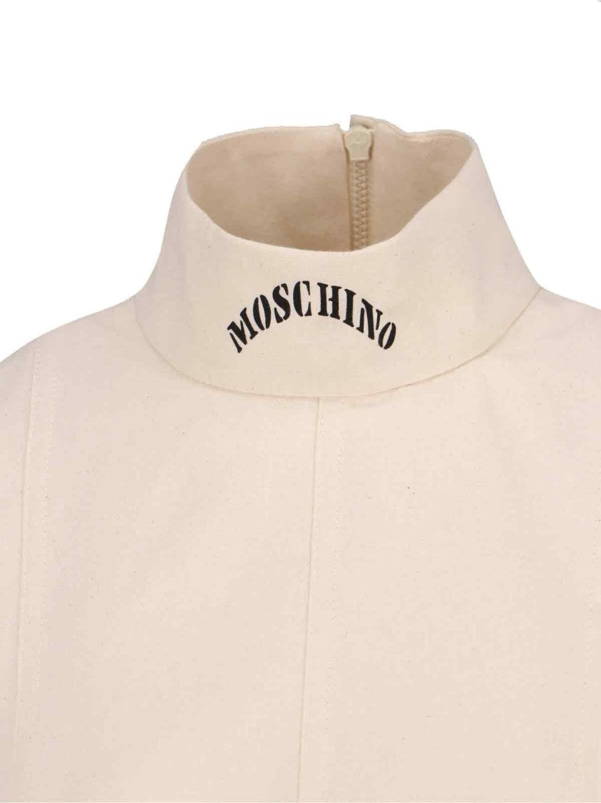 Moschino Cotton Gabardine Top – Cream