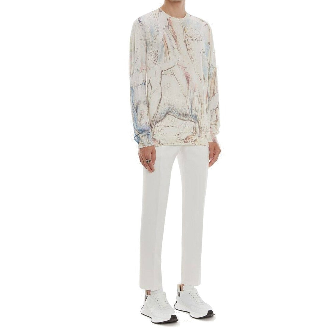 Alexander Mcqueen William Blake Dante Print Pullover