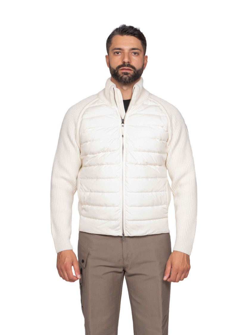 Pjs Parajumpers Quilted Padded Jacket With Ribbed Back And High Collar