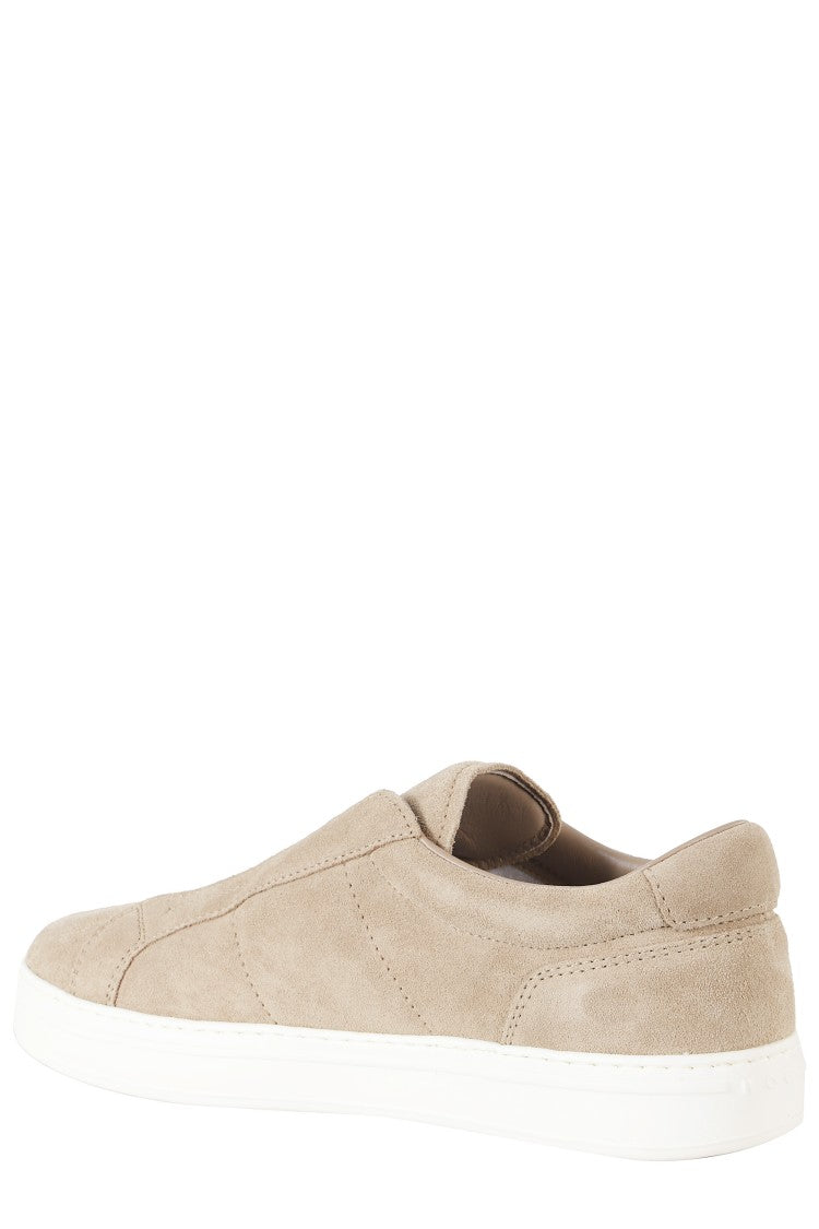 Hogan Brown H668 Slip-On Suede Leather Loafers