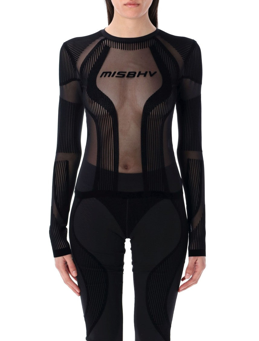 Misbhv Flock Mesh Sport Longsleeve Top