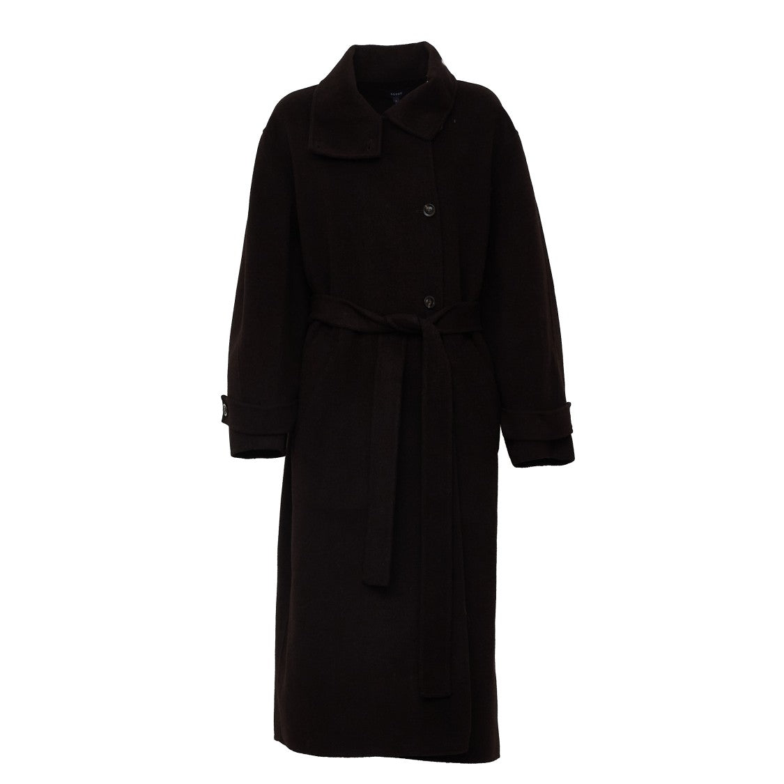 Soeur James Double-Faced Belted Long Coat