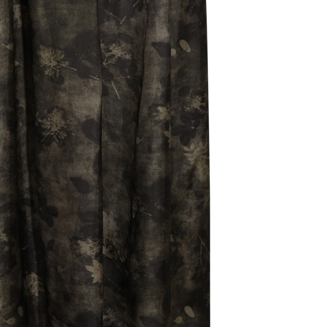 Uma Wang Sleeveless Abstract Floral Gathered Waist Maxi Dress
