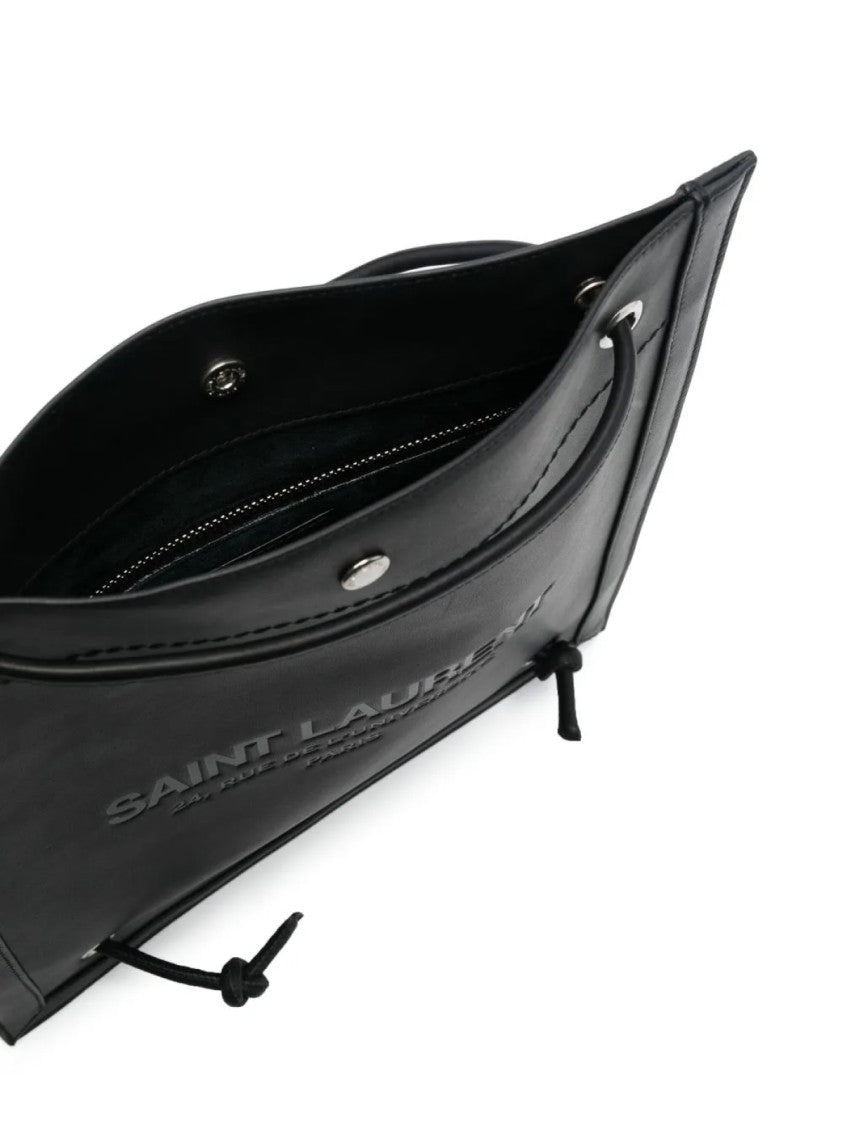 Saint Laurent Universite Logo Flat Crossbody Bag