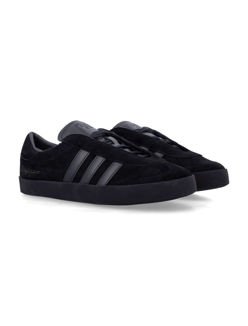 Y-3 Gazelle Black Leather Sneakers