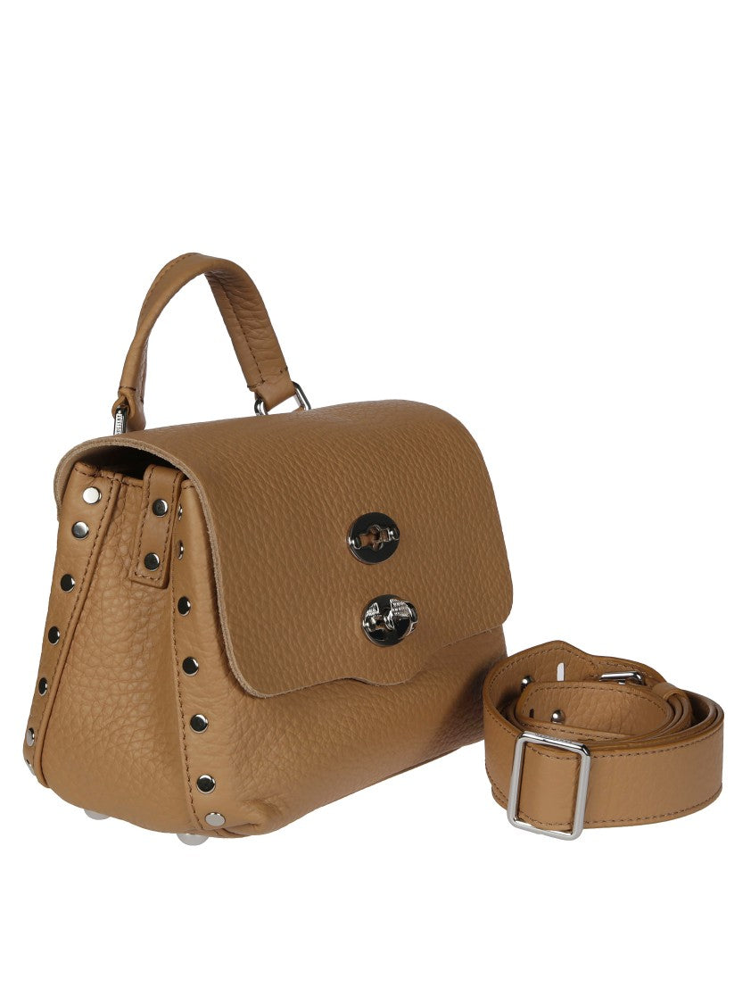 Zanellato Compact Structured Handbag With Pebbled Texture