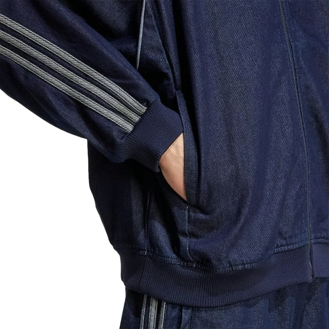 Adidas Deep Indigo Denim-Inspired Jacket With Subtle Logo