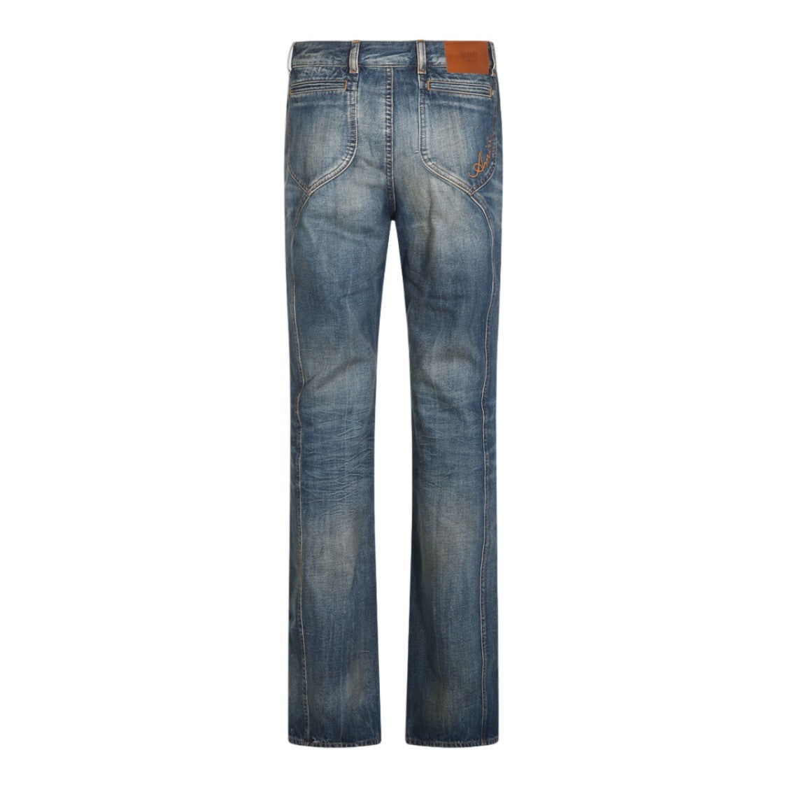 Amiri Classic Faded Straight-Leg Jeans