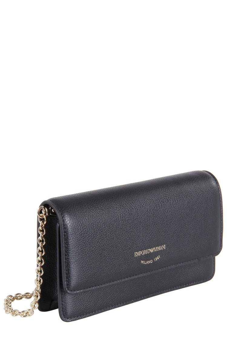 Emporio Armani Rectangular Garnet Leather Mini Bag