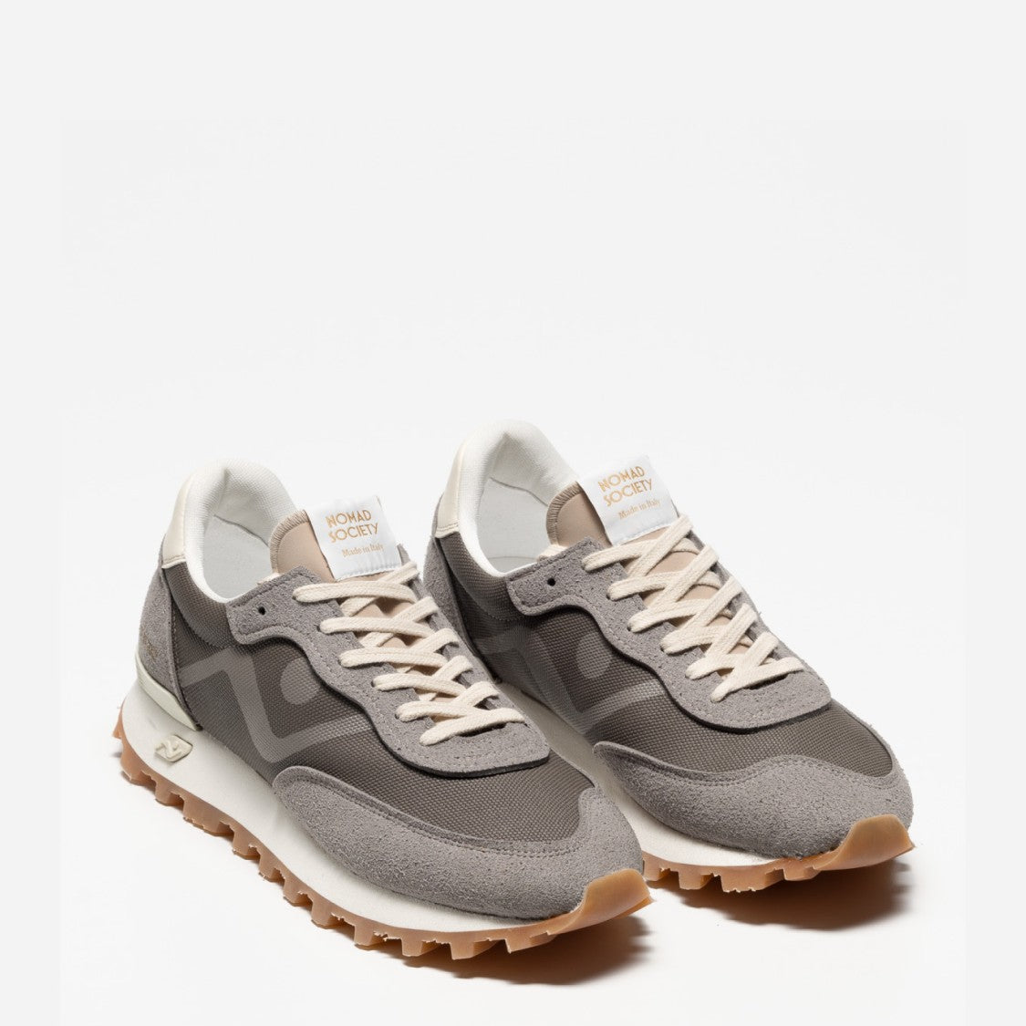 Nomad Society Grey Animal Free Certified Sneakers