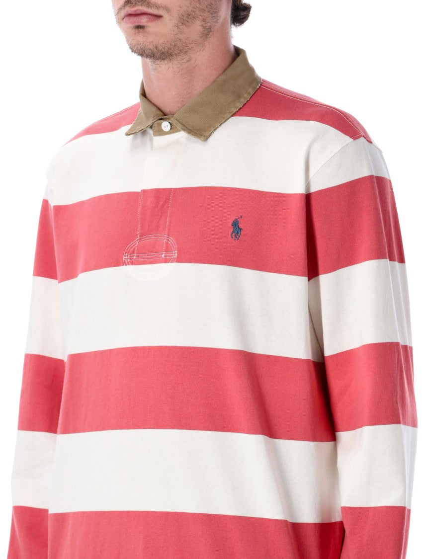 Polo Ralph Lauren Classic Fit Khaki-Collar Rugby Shirt