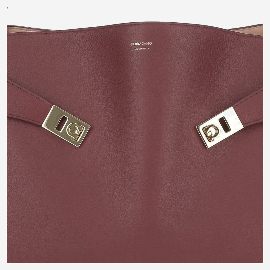 Salvatore Ferragamo Hug Soft Two-Tone Large Shoulder Bag