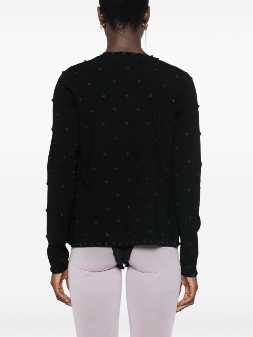 Blugirl Concealed Front Fastening Black Sweater