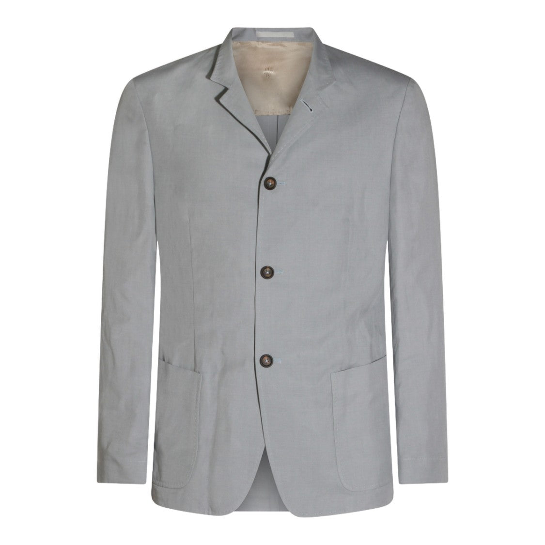 Eleventy Tailored Light Grey Jacket With Notched Lapel