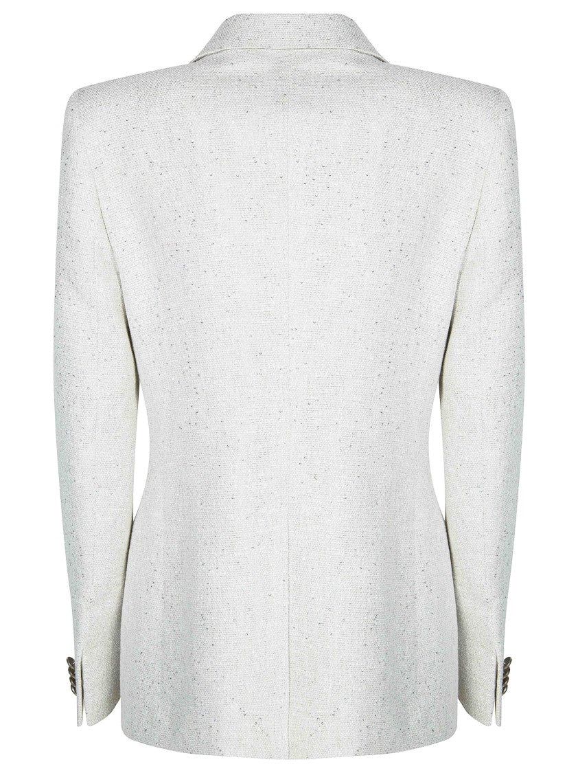 Tagliatore Textured Shimmer Notched Lapel Jacket