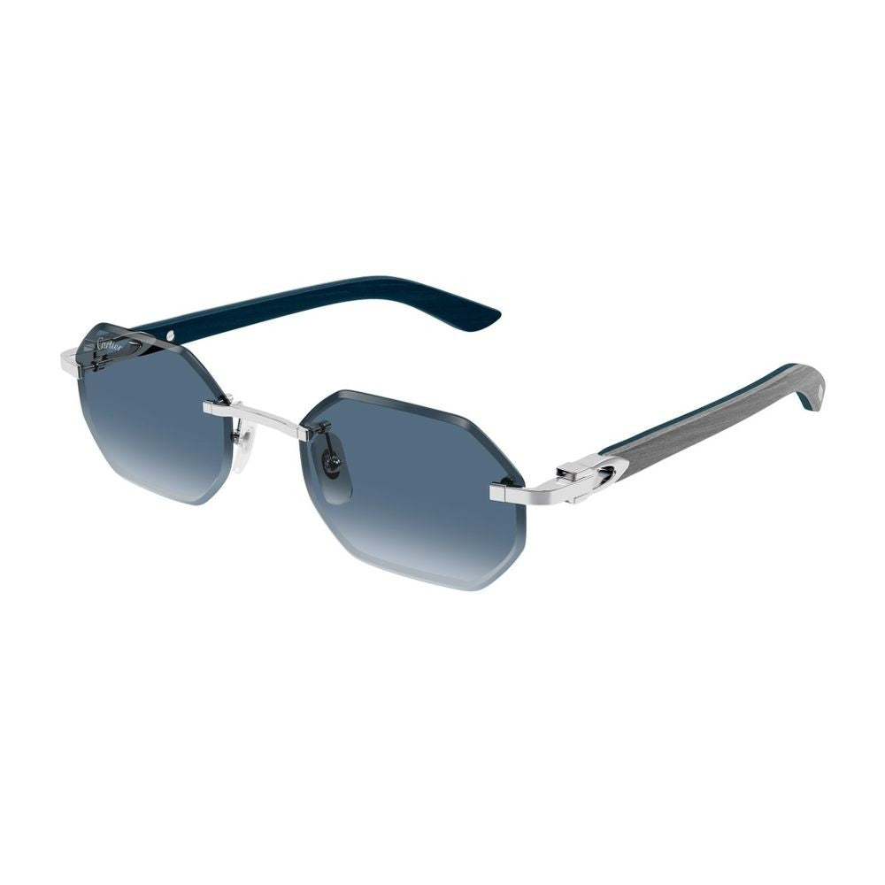 Cartier Ct0439s Décor C Allongé De Geometric Rimless Sunglasses