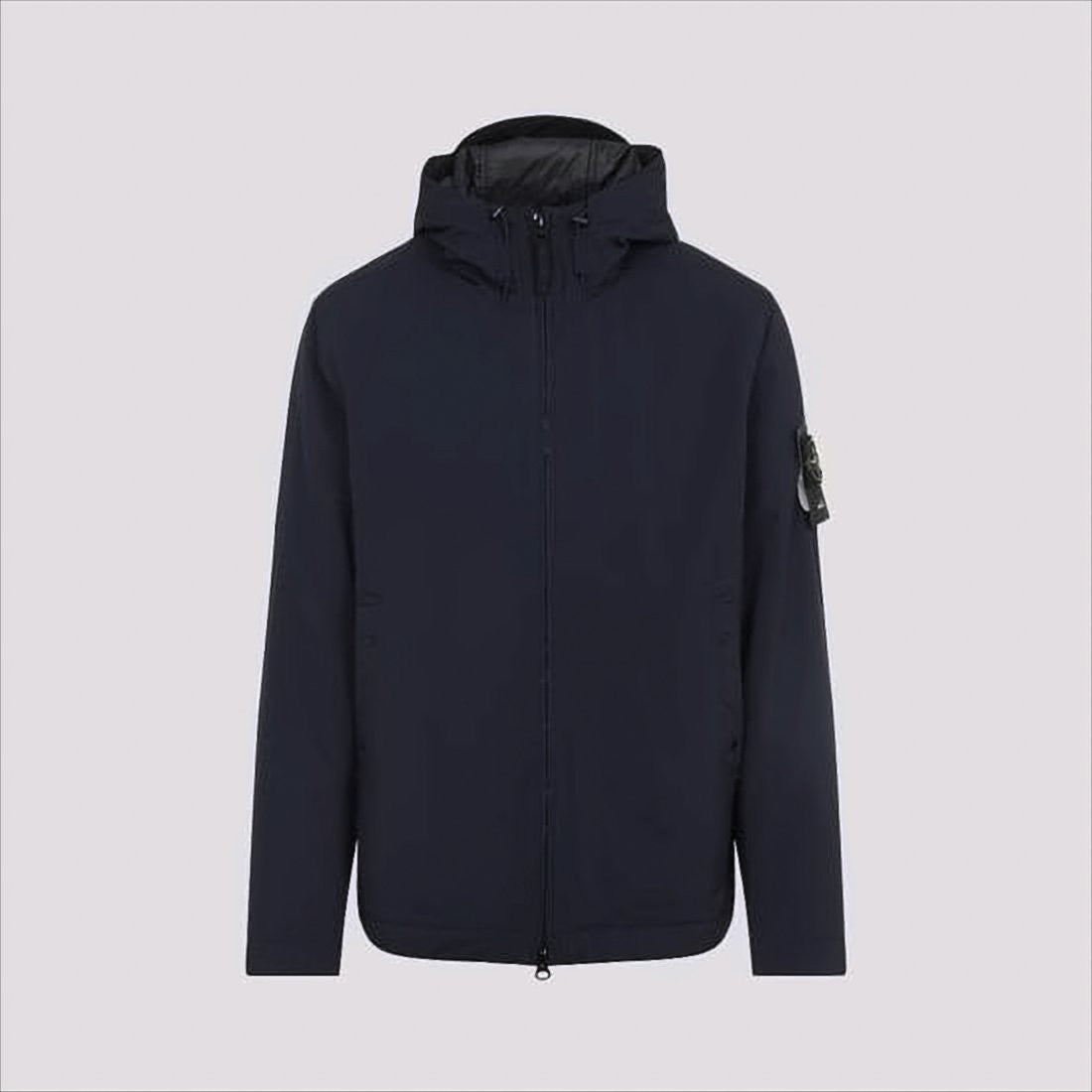 Stone Island Padded Jacket With Front Zipper And Hood