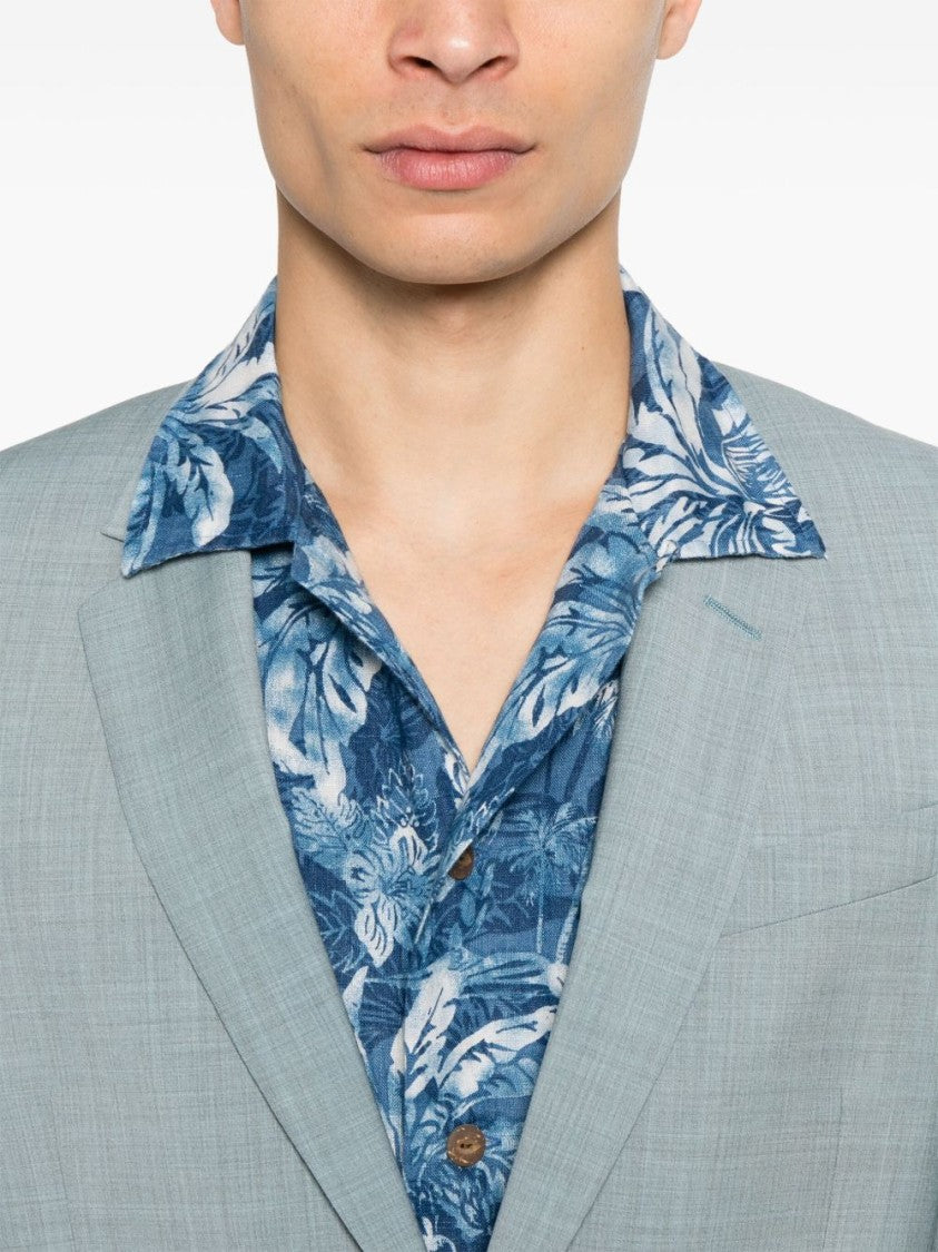 Paul Smith Tailored Light Blue Suit With Two-Button Front Fastening