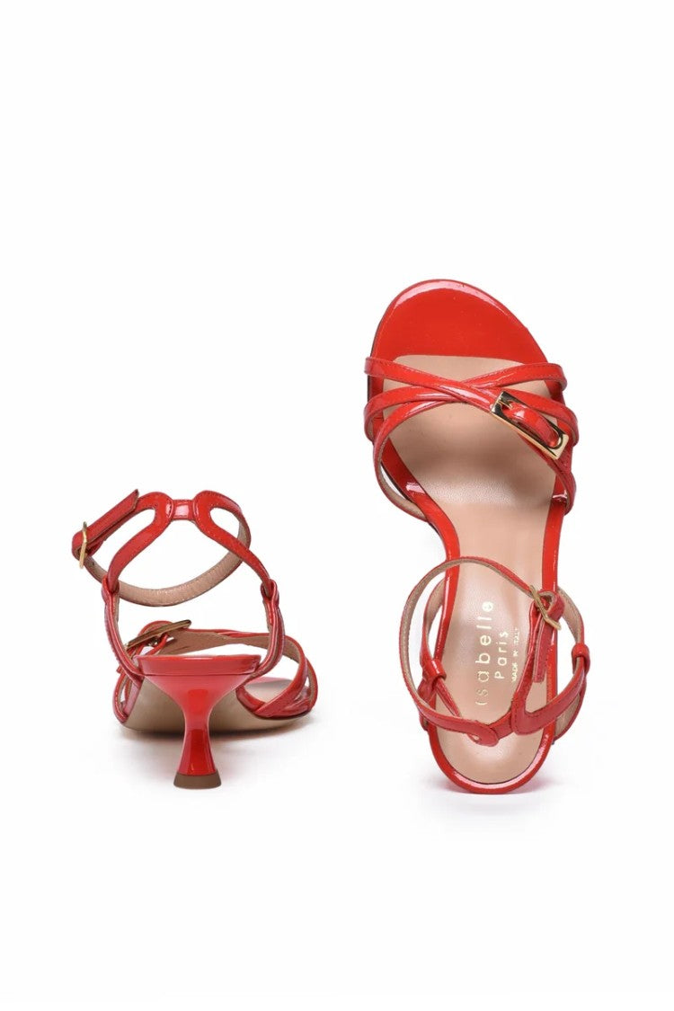 Isabelle Paris Red Patent Leather Sandal