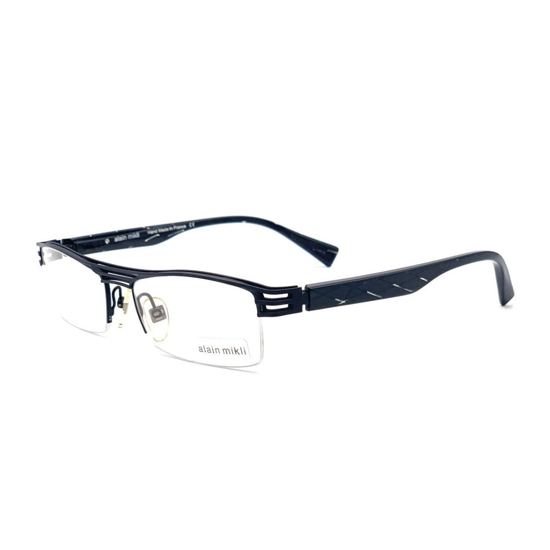 Alain Mikli Black Al1105 Metal Rectangular Eyeglasses