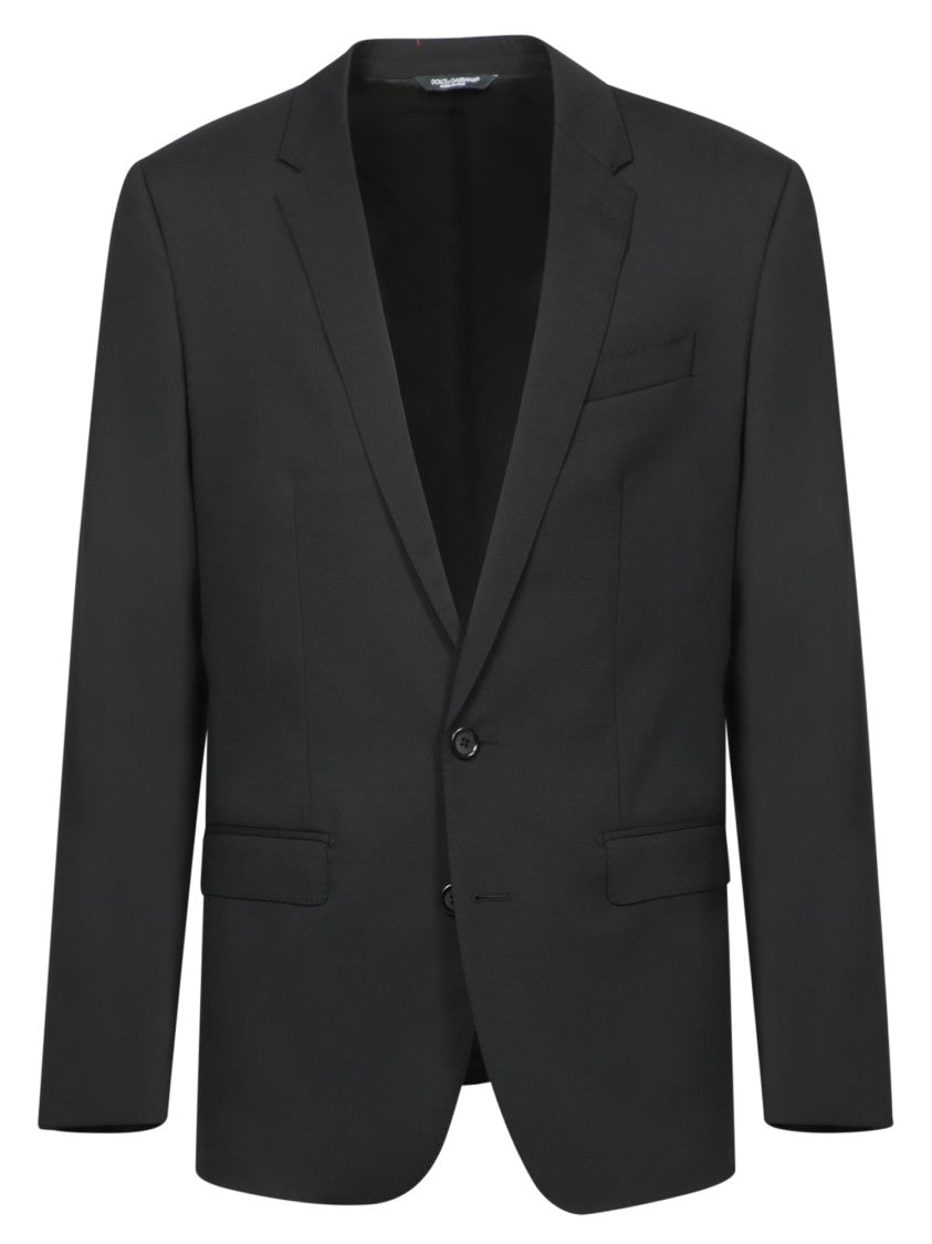 Dolce & Gabbana Black Suit With Classic Tailoring