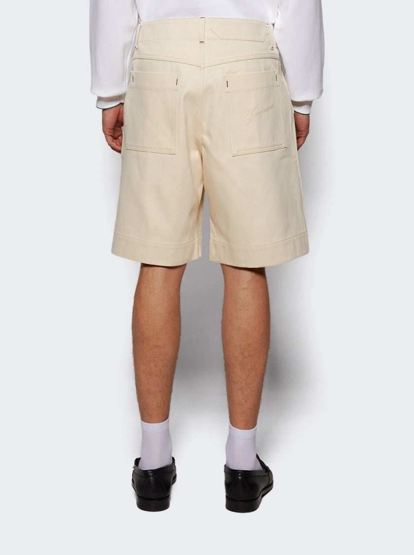 Jacquemus Le Short De-Nîmes Off White