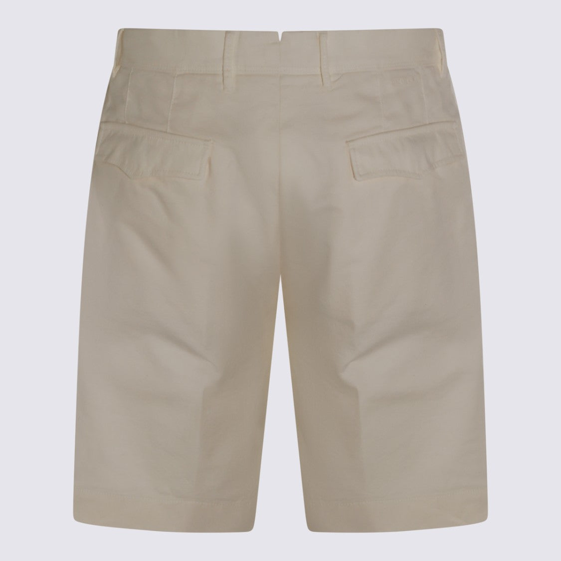 Incotex Tailored Neutral Shorts With Flat Front