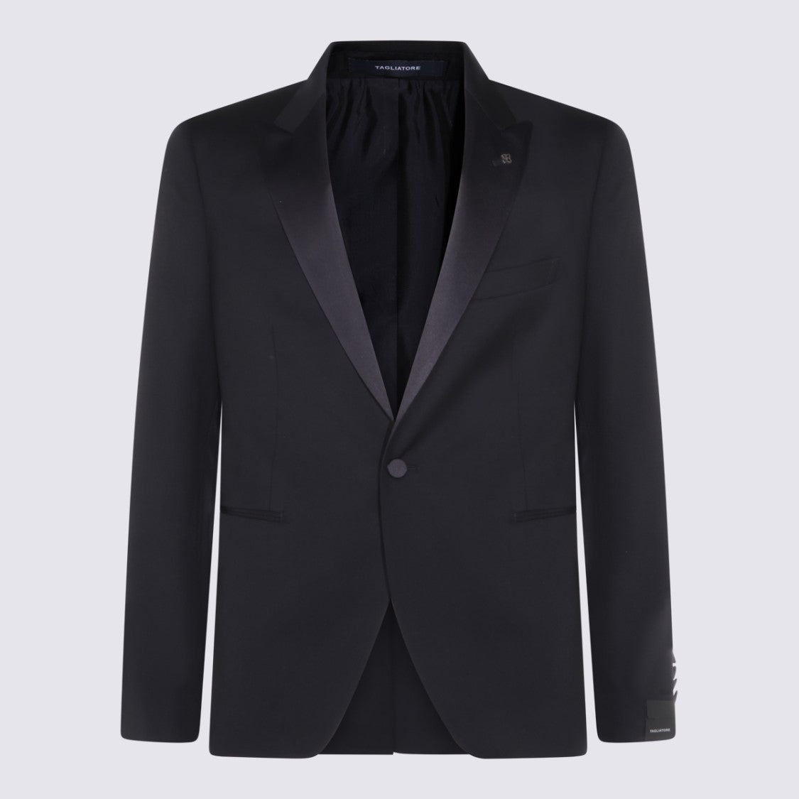 Tagliatore Tailored Black Tuxedo Jacket And Trousers Set