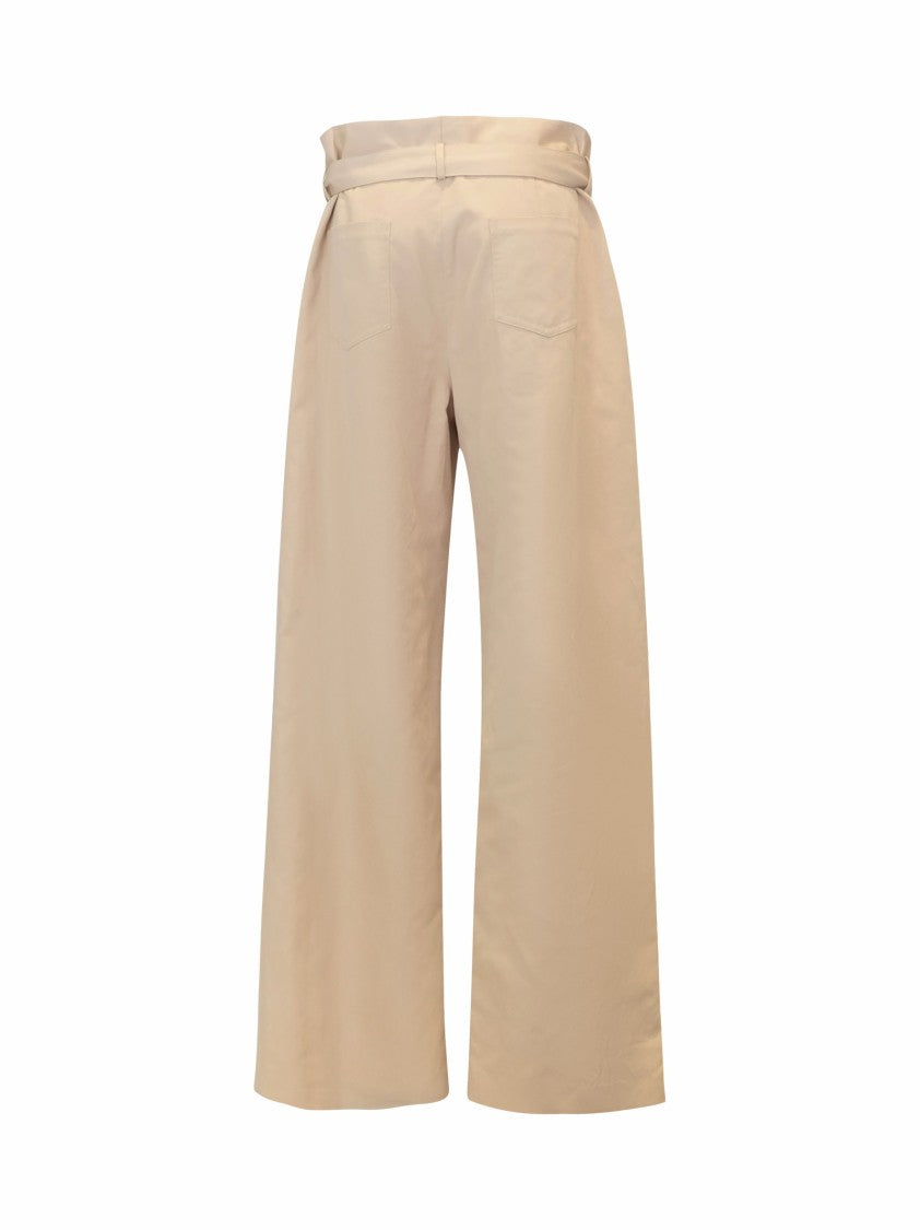 Antonelli Beige Linen Pan Pants